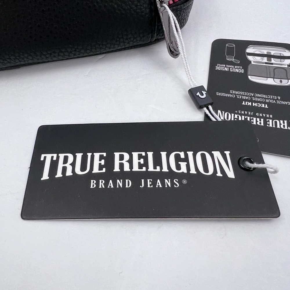 TRUE RELIGION,TECH KIT,ORGANIZE CORDS, CHARGERS & MORE,TRAVEL TOILETRY, BLACK, - Picture 12 of 16